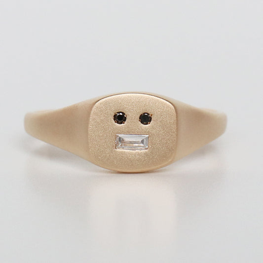 PETITE BAGUETTE DIA SIGNET RING