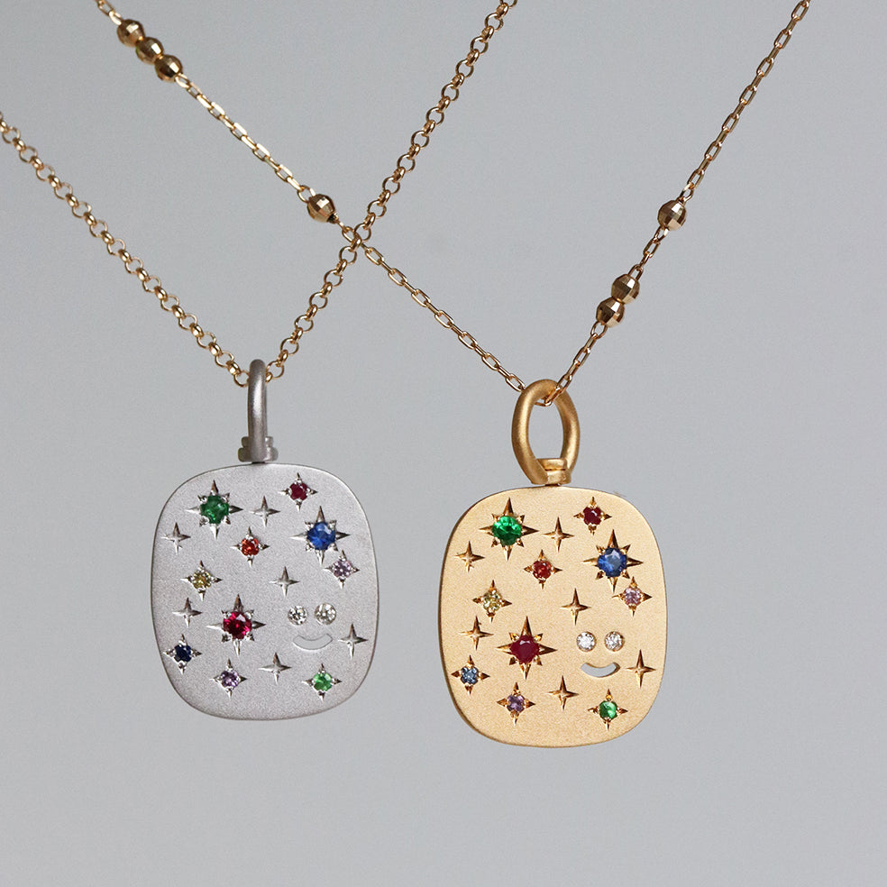 MULTI COLOR TINY SMILEY CHARM
