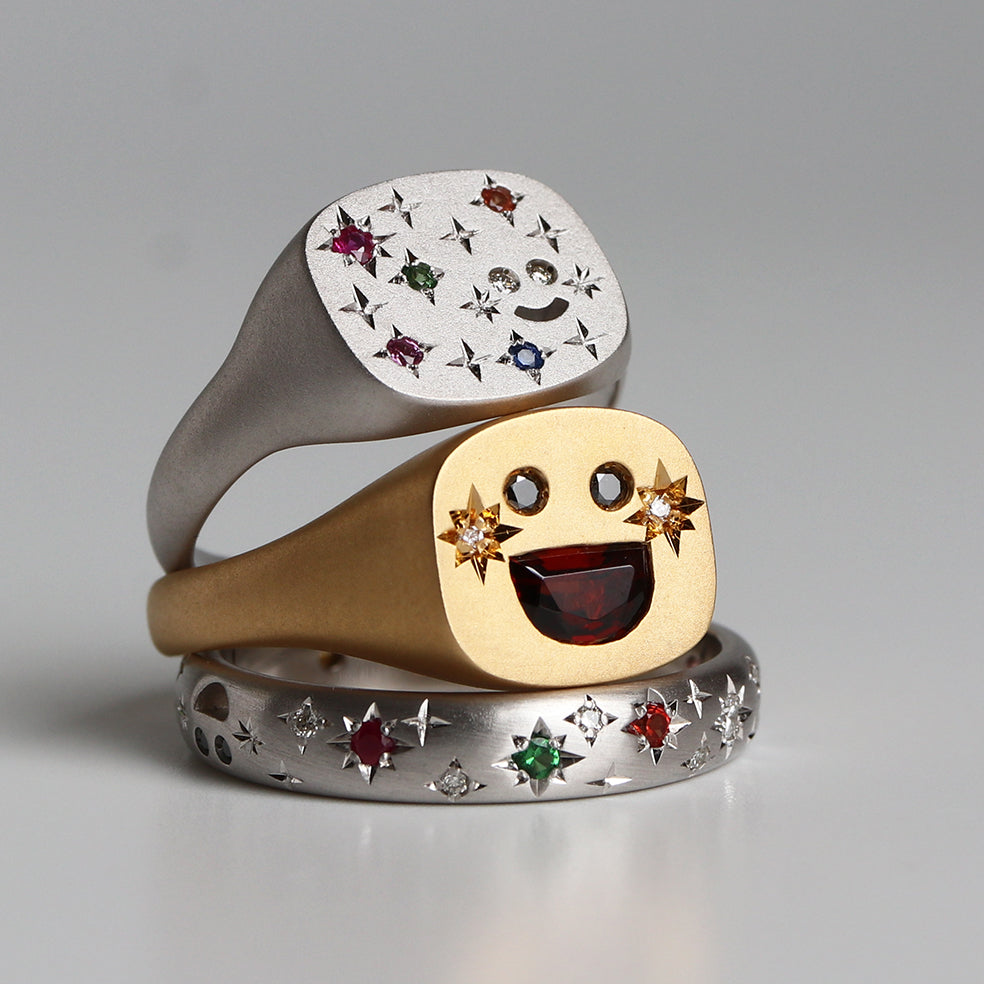 TINY SMILE MULTI COLORED BAND