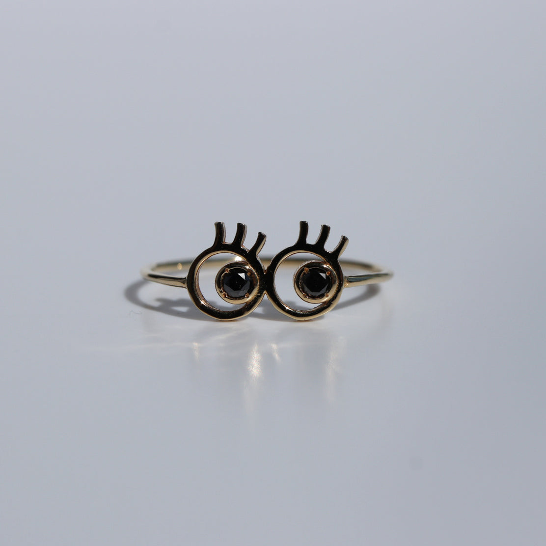 BLACK DIAMOND EYE RING