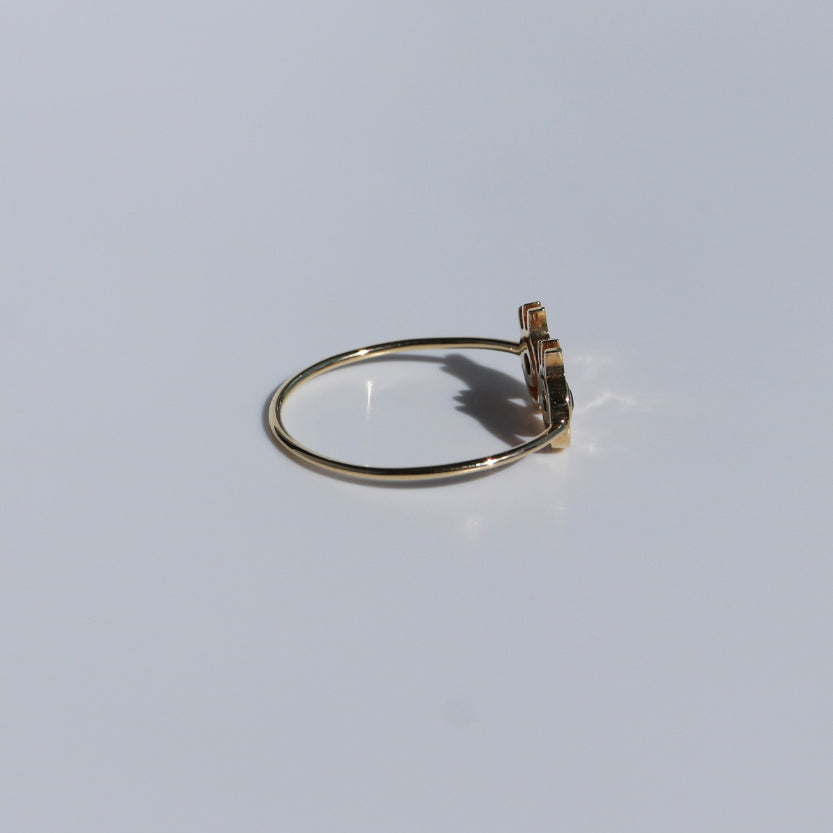BLACK DIAMOND EYE RING