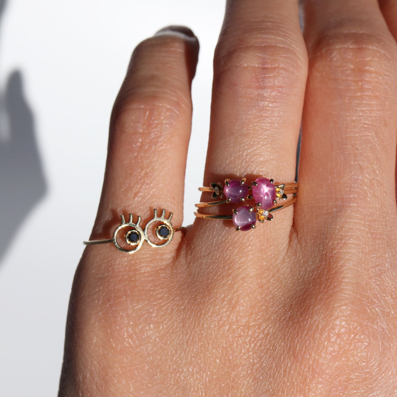 BLACK DIAMOND EYE RING