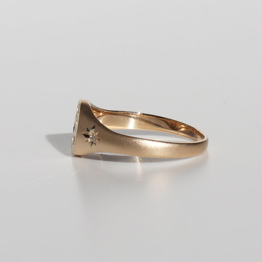 STARRY SIGNET RING